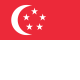 Die Flagge von Singapur